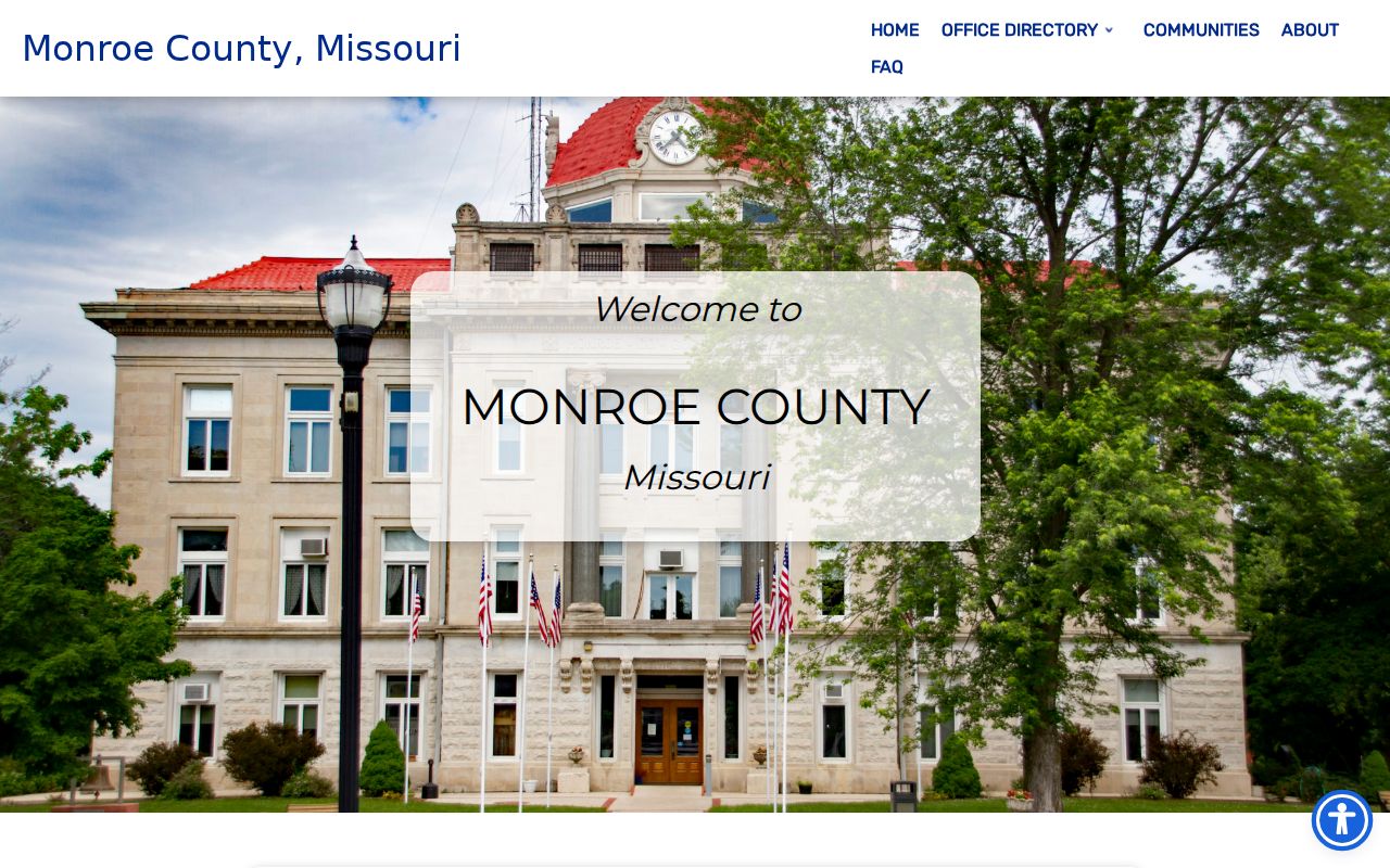 Monroe County criminal history government department directory